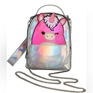 Squishmallow Lola The Unicorn Wristlet Convertible Handbag